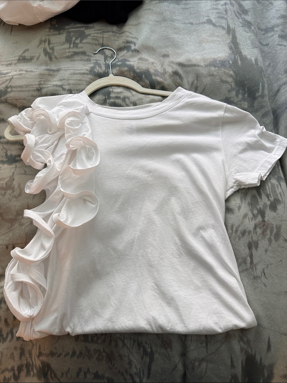 Bognar and picolini White Ruffle Sleeve T-Shirt